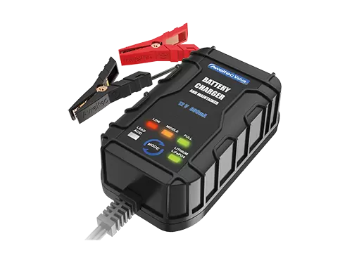 Aweltec 800mA เครื่องชาร์จแบตเตอรี่อัจฉริยะ 12V Maintenance สำหรับตะกั่ว-กรดและลิเธียม